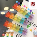 Pinza de oso de colores, Pasador de pelo con diseño de Oso 🐻